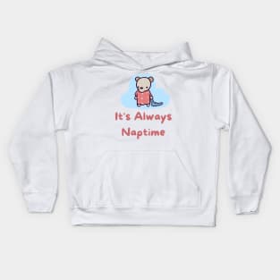 It's Always Naptime for this Cute Polar Bear Cub Kids Hoodie